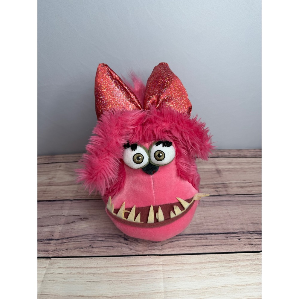 Universal Studios Despicable Me Minion Mayhem Pink Monster Plush Glitter Ears